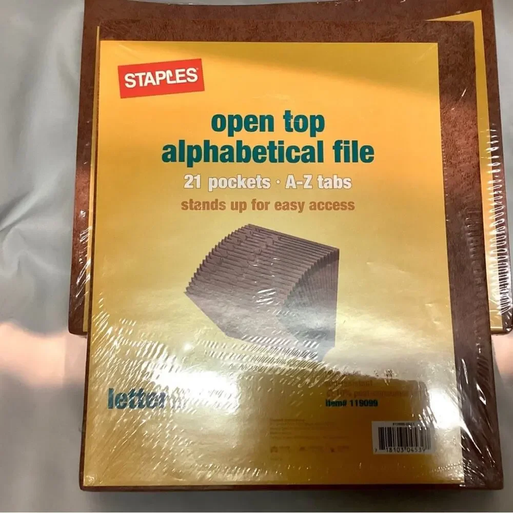 Staples Open Top Alphabetical File